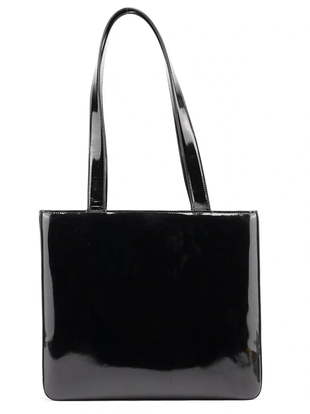 Chanel Patent Logo Tote